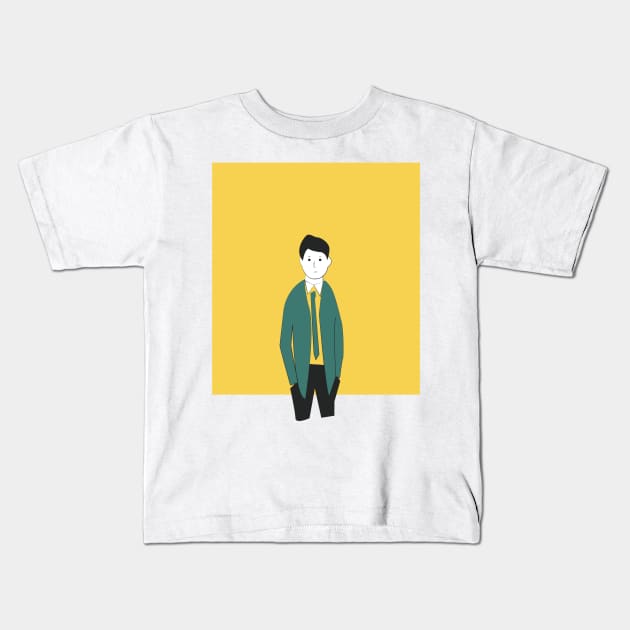 Guy in a Tie Kids T-Shirt by echosantos